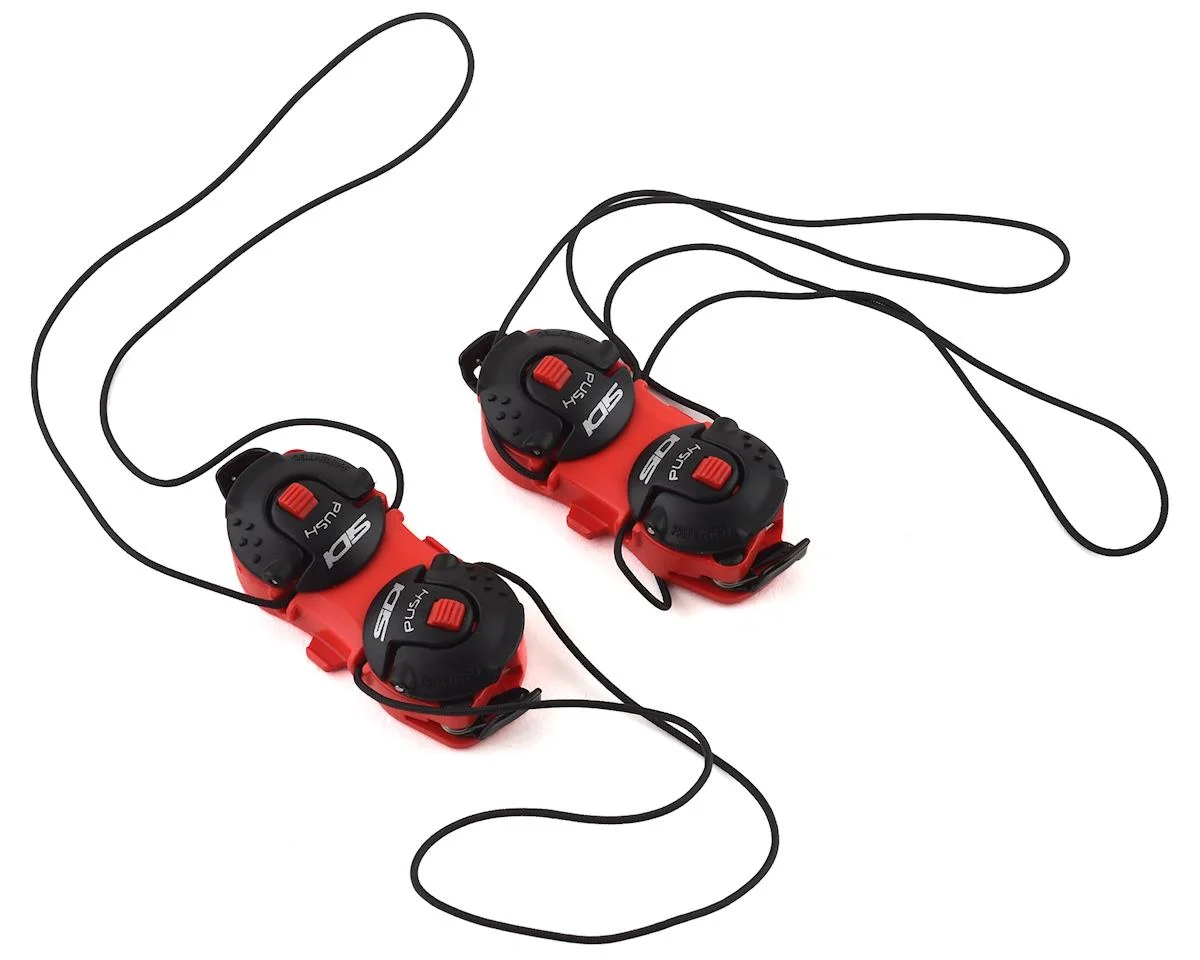 Sidi Shot/Tiger Double Tecno-3 Push Closure System (Red/Black) (Pair)